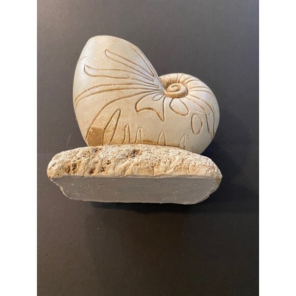 Natilus Spiral Seashell Ceramic Stone Sculpure Display, Length 6 X 4.5… - Picture 7 of 11